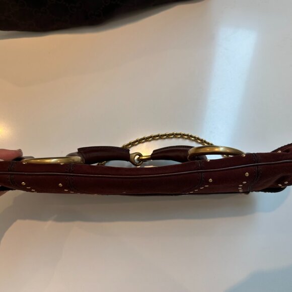 Gucci Studded Horsebit Shoulder Chain Bag - Picture 9 of 11